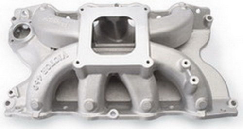 Edelbrock 2966 Intake Manifold, Victor 460, Square Bore, Single Plane, Aluminum, Natural, Big Block Ford, Each