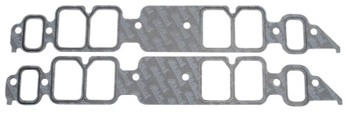 Edelbrock 7202 Intake Manifold Gasket, 0.060 in Thick, 1.820 x 2.540 in Rectangular Port, Composite, Big Block Chevy, Pair