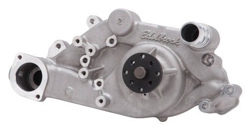 Edelbrock 8894 Water Pump, Mechanical, Victor Series, Reverse Rotation, 3/4 in Pilot, Short Design, Aluminum, Natural, Small Block Chevy, Each