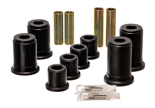 Energy Suspension 3.3186G Control Arm Bushing, Hyper-Flex, Front, Lower / Upper, Polyurethane, Black, GM Fullsize Truck 1999-2006, Kit