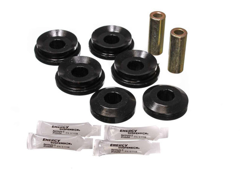 Energy Suspension 7.7105G Strut Rod Bushing, Hyper-Flex, Front, Polyurethane / Steel, Black / Cadmium, Nissan SX 1989-98, Kit