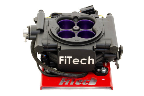 Fitech Fuel Injection 30008 Fuel Injection, Mean Street EFI, Throttle Body, Square Bore, 62 lb/hr Injectors, Aluminum, Black Powder Coat, Universal, Kit