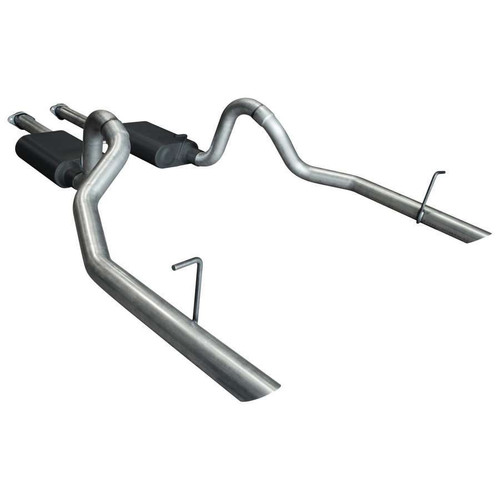 Flowmaster 17112 Exhaust System, American Thunder, Cat-Back, 2-1/2 in Diameter, Dual Rear Exit, Steel, Aluminized, Ford Modular, Ford Mustang 1994-97, Kit