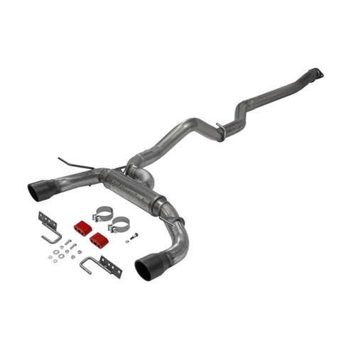 Flowmaster 718122 Exhaust System, FlowFX, Cat-Back, 3 in Diameter, Dual Rear Exit, 4 in Black Tips, Stainless, Natural, Ford EcoBoost-Series, Ford Midsize SUV 2021-22, Kit