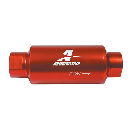 Aeromotive 12301 Fuel Filter, 10 Micron, -10AN ORB, Red, Paper Element, Each