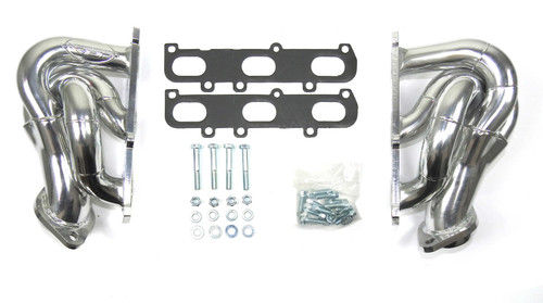 Jba Performance Exhaust 1682SJS Headers, Cat4ward, Shorty Style, 1-5/8 in Primary, 2-1/2 in Collector, Stainless, Silver Ceramic, 3.5 / 3.7 L, Ford EcoBoost, Ford Fullsize Truck 2011-17, Pair