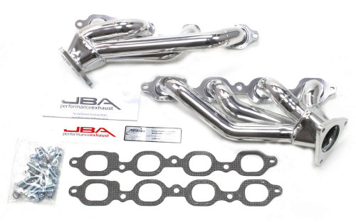 Jba Performance Exhaust 1850S-4JS Headers, Cat4ward, 1-5/8 in Primary, 2-1/2 in Collector, Stainless, Natural, GM LS-Series, GM Fullsize SUV / Truck 2014-17, Pair