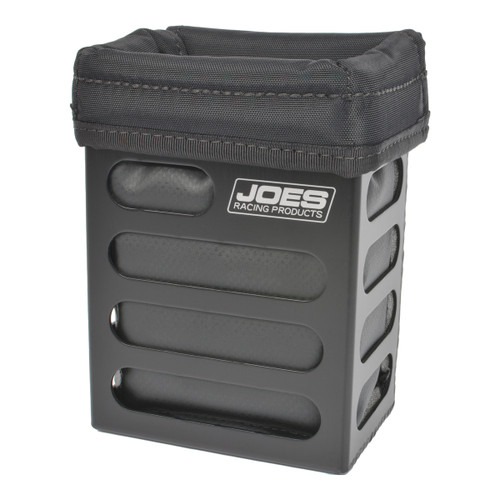 Joes Racing Products 11320-B Radio Box, Small, Bolt-On, 5-1/4 in Tall, Flat Panel Mount, Aluminum, Black Anodized, Each