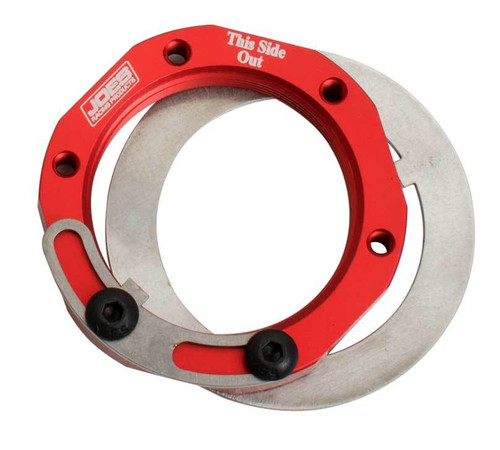 Joes Racing Products 25120 Spindle Nut, Keyed Washer / Screws Included, Adjustable, Aluminum, Red Anodized, Micro / Mini Hubs, Kit