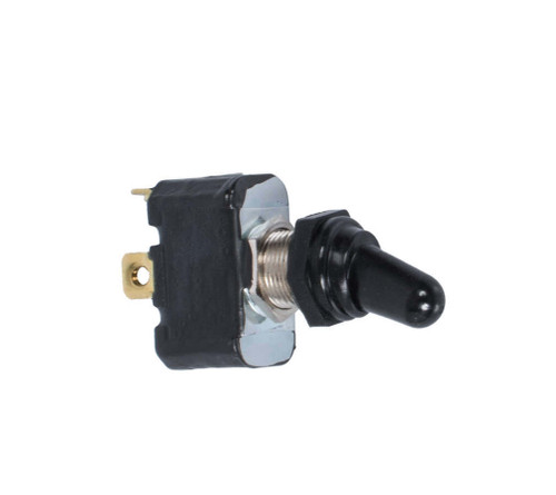 Joes Racing Products 46102 Toggle Switch, On / Off, Momentary, Double Pole, Weatherproof Cover, 40 amp, 12V, Rubber Boot, Each