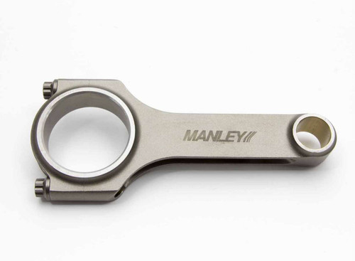 Manley 14042-8 Connecting Rod, H Beam, 5.933 in Long, Bushed, 3/8 in Cap Screws, Forged Steel, Ford Modular, Set of 8