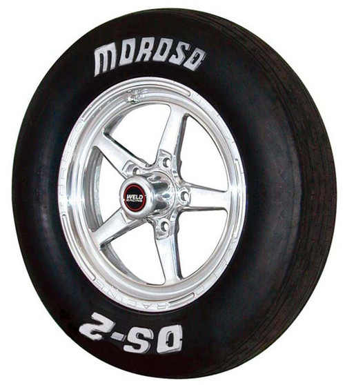 Moroso 17028 Tire, Drag Front, DS2, 28.0 x 4.5-15, Bias Ply, 4 Ply Nylon, White Lettering, Each