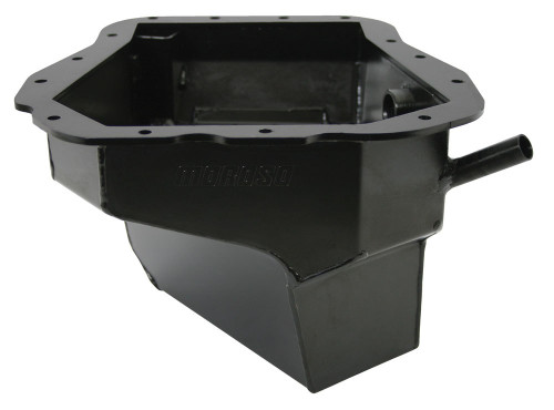 Moroso 20966 Engine Oil Pan, Street / Competition, Deep Sump, 6 qt, 6-15/16 in Deep, Steel, Black Zinc, Subaru EJ-Series, Each