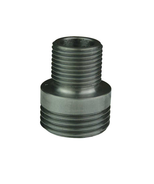 Moroso 23709 Oil Filter Adapter, Spin On Filter, 3/4-16 in Center Thread, Steel, Nickel Plated, Dart Block, Small Block Ford, Each
