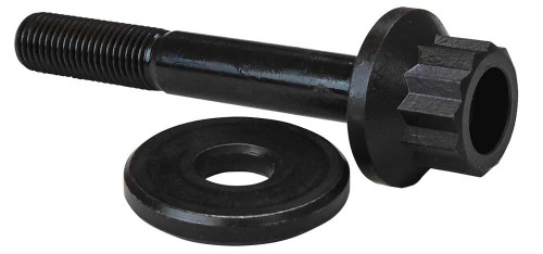 Moroso 38776 Harmonic Balancer Bolt, 16 mm x 2.00 in Thread, 4.250 in Long, 27 mm 12 Point Head, Steel, Black Oxide, GM LS-Series, Each