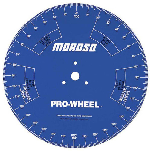 Moroso 62191 Degree Wheel, Professional Series, 18 in Diameter, Steel, Black Paint, Kit