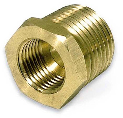 Moroso 63645 Fitting, Adapter, Straight, 1/2 in NPT Male to 5/8-18 in Female, Brass, Moroso Temperature Sensor, Each