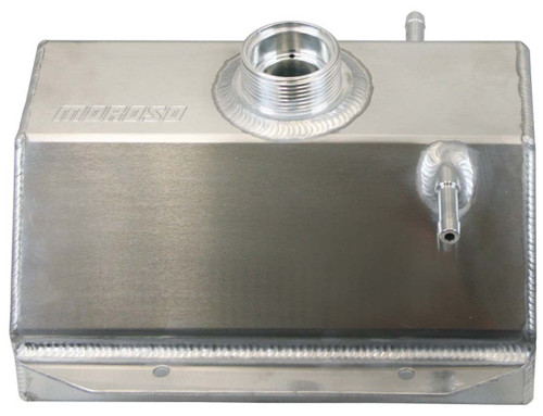 Moroso 63806 Recovery Tank, Coolant, Expansion, Aluminum, Natural, Ford Mustang 2015-16, Each