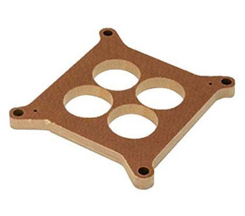 Moroso 64943 Carburetor Spacer, 1/2 in Thick, 4 Hole, 1.750 in Bores, Square Bore, Phenolic, Each