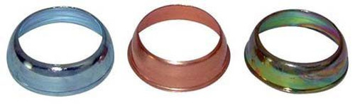 Moroso 71900 Spark Plug Washer, Indexing, 14 mm Tapered Seat, 0.010 in / 0.021 in / 0.032 in Thick, Set of 30