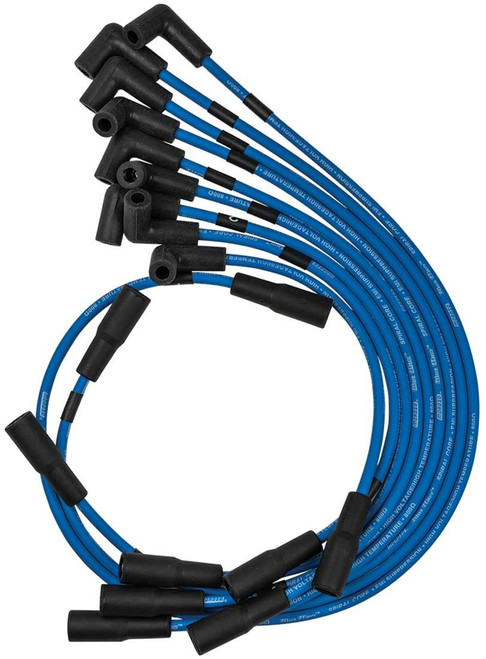 Moroso 72526 Spark Plug Wire Set, Blue Max, Spiral Core, 8 mm, Blue, Factory Style Boots / Terminals, GM LT-Series 1992-97, Kit-1