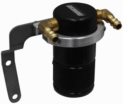 Moroso 85687 Air-Oil Separator, 2.125 in Diameter, 4.5 in Tall, 3/8 in NPT Female Inlet / Outlet, Aluminum, Black Anodized, Chevy Corvette 2014-19, Kit-2