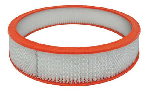 Moroso 97081 Air Filter Element, Round, 14 in Diameter, 4 in Tall, Paper, White, Universal, Each