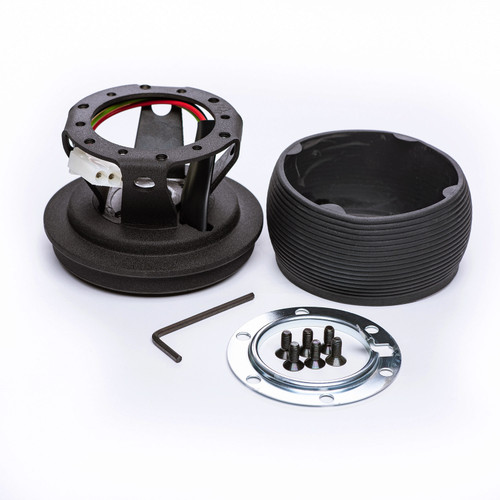 Mpi Usa MPI-H-V16-25 Steering Wheel Adapter, MPI Wheel to OE Column, Hardware / Hub, Aluminum / Rubber, Matte Black Trim, Ford, Kit