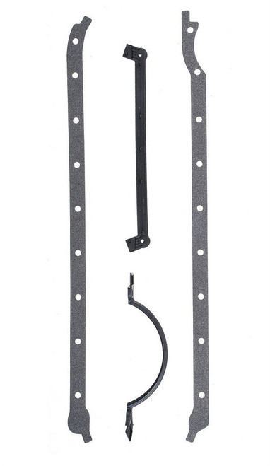 Mr. Gasket 5883 Oil Pan Gasket, Ultra-Seal, Multi-Piece, Rubber Coated Fiber, Big Block Chevy, Kit
