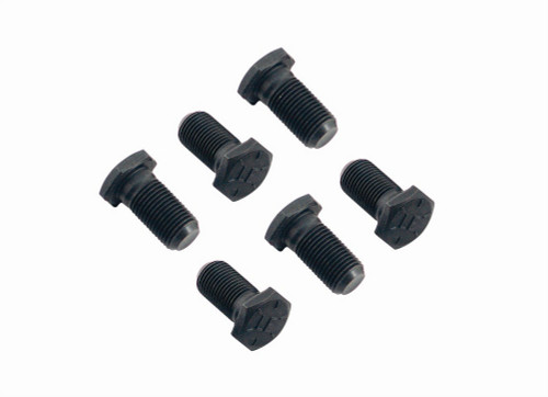 Mr. Gasket 914 Flywheel Bolt Kit, 1/2-20 in Thread, 1.000 in Long, Hex Head, Steel, Black Oxide, AMC / Pontiac V8, Set of 6