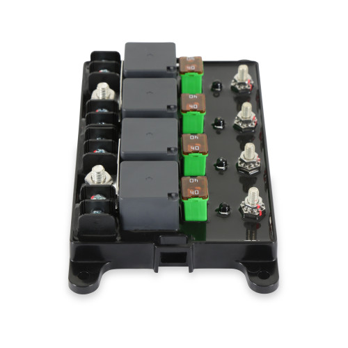 Msd Ignition 7566-4 Relay Module, 40 amp / 4 Channel, Black, Universal, Each