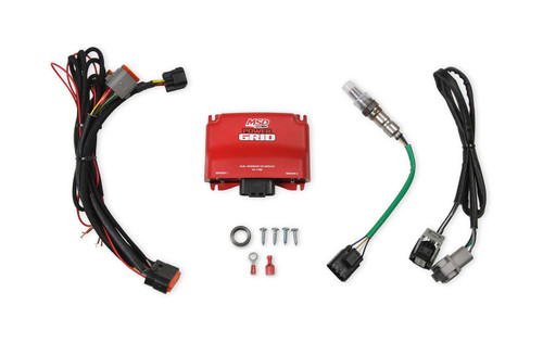 Msd Ignition 7766 Power Module, Power Grid, Dual Wide Band O2 Sensors, Wiring Included, Plastic, Red, Universal, Each