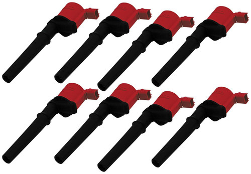 Msd Ignition 82448 Ignition Coil Pack, Blaster, Coil-On-Plug, Red, Ford Modular, Set of 8