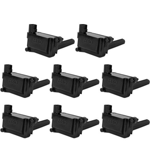 Msd Ignition 825583 Ignition Coil Pack, Blaster, Coil-On-Plug, Black, Mopar Gen III Hemi, Set of 8