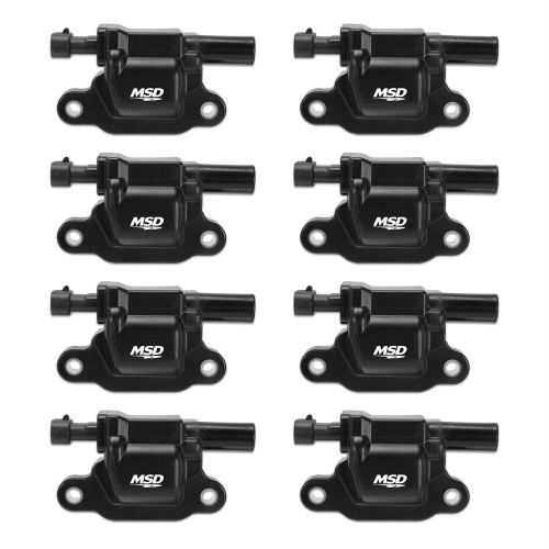 Msd Ignition 826583 Ignition Coil Pack, Blaster, Coil-On-Plug, Black, GM LS-Series, Set of 8