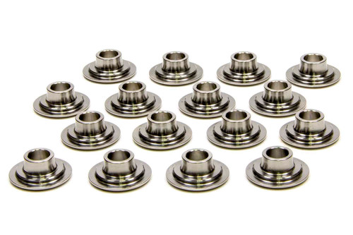 Pac Racing Springs PAC-R508 Valve Spring Retainer, 500 Series, 10 Degree, 1.040 in / 0.715 in OD Steps, Dual Spring, Titanium, Set of 16
