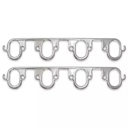 Patriot Exhaust 66054 Exhaust Manifold / Header Gasket, Seal-4-Good, 2.380 x 1.400 in Oval Port, Multi-Layered Aluminum, Big Block Ford, Pair