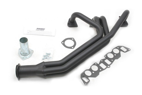 Patriot Exhaust H4850 Headers, Full Length, 1-1/2 in Primary, 2 in Collector, Steel, Black Paint, Volvo 4-Cylinder, Volvo 1962-1969, Each