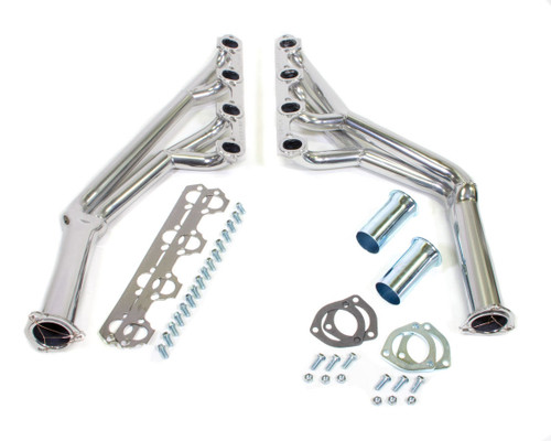 Patriot Exhaust H8426-1 Headers, Full Length, 1-1/2 to 1-3/4 in Primary, 3-1/2 in Collector, Steel, Metallic Ceramic, Small Block Ford, Ford Mustang 1964-70, Pair