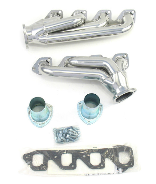 Patriot Exhaust H8436-1 Headers, Clippster, 1-3/4 in Primary, 3 in Collector, Steel, Metallic Ceramic, 351 Cleveland, Street Rod 1927-1948, Pair