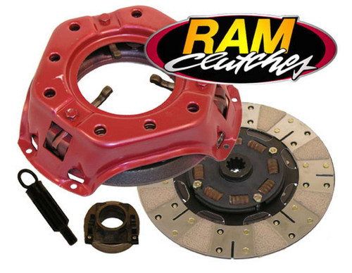 Ram Clutch 98502 Clutch Kit, Power Grip, Single Disc, 10-1/2 in Diameter, 1-1/16 in x 10 Spline, Sprung Hub, Metallic / Organic, Ford, Kit