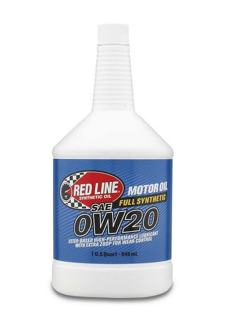 Redline Oil RED11804 Motor Oil, High Performance, High Zinc, 0W20, Synthetic, 1 qt Bottle, Each