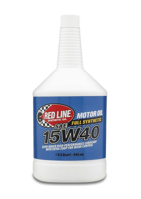 Redline Oil RED21404 Motor Oil, Diesel Motor Oil, 15W40, Synthetic, 1 qt Bottle, Diesel Engines, Each