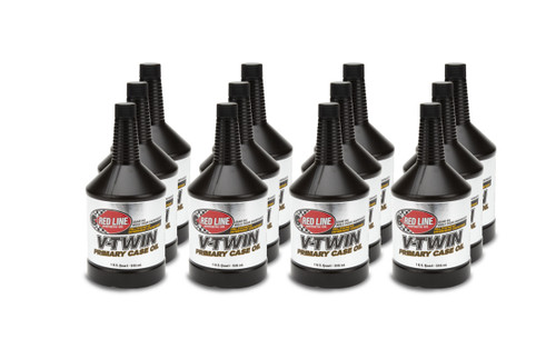 Redline Oil 42904 CASE/12 Transmission Fluid, Primary Case, V-Twin, 20W60, Synthetic, 1 qt Bottle, Set of 12