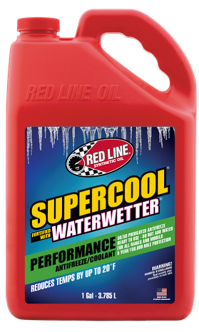 Redline Oil RED81215 Antifreeze / Coolant Additive, Supercool, WaterWetter, Pre-Mixed, 1 gal Jug, Each