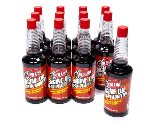 Redline Oil 81403 CASE/12 Motor Oil Additive, Break-In, High Zinc, Synthetic, 16 oz Bottle, Set of 12