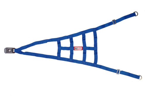 Rjs Safety 10001503 Roll Cage Net, Nylon Webbing, Triangle, Quick Release Buckle, Blue, Sprint Car, Kit