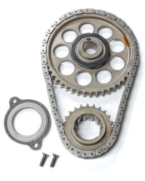 Rollmaster-Romac CS10065 Timing Chain Set, Gold Series, Double Roller, Keyway Adjustable, Billet Steel, Ford Cleveland / Modified, Kit