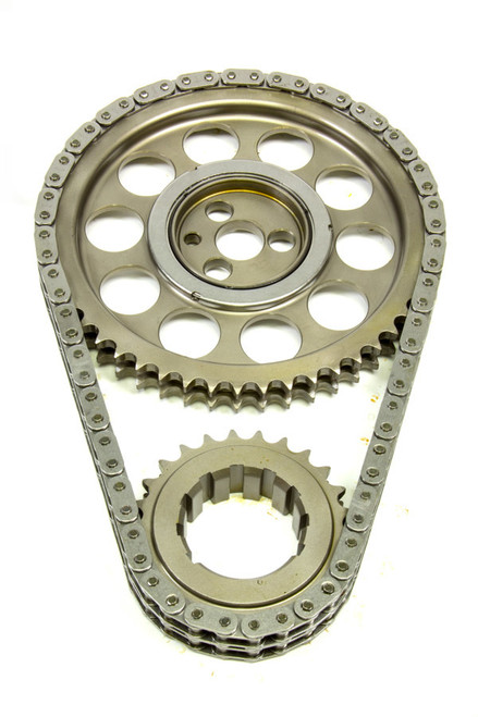 Rollmaster-Romac CS5150 Timing Chain Set, Gold Series, Double Roller, Keyway Adjustable, 3-Bolt, Billet Steel, Mopar B / RB-Series, Kit