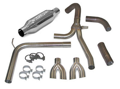 Slp Performance 31043 Exhaust System, Loud Mouth II, Cat-Back, 3 in Diameter, 2-1/2 in Tips, Stainless, GM F-Body 1998-2002, Kit